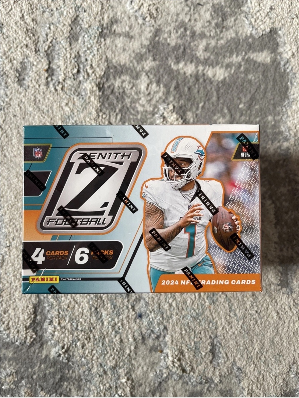 Panini Zenith Football Box Teal Orange White